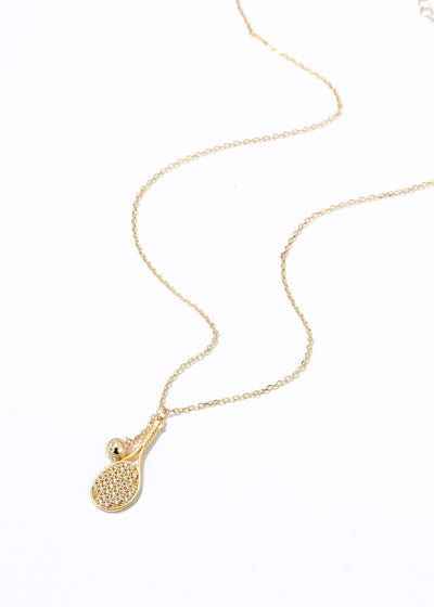 LoveMatch Tennis LOVE PLUS Dainty Chain Gold Necklace