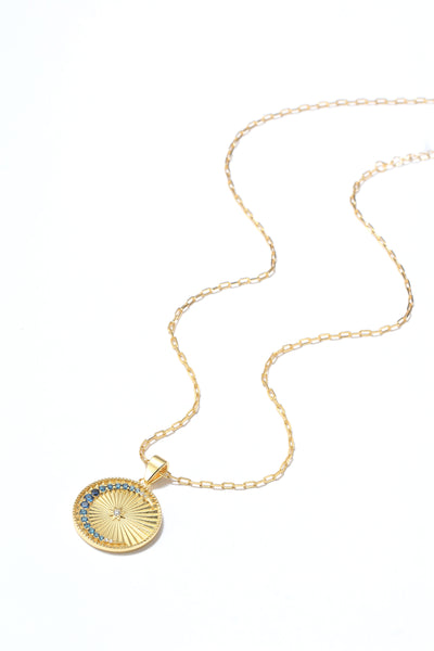 Saints & Saviors Moonglow Blue Pendant Necklace