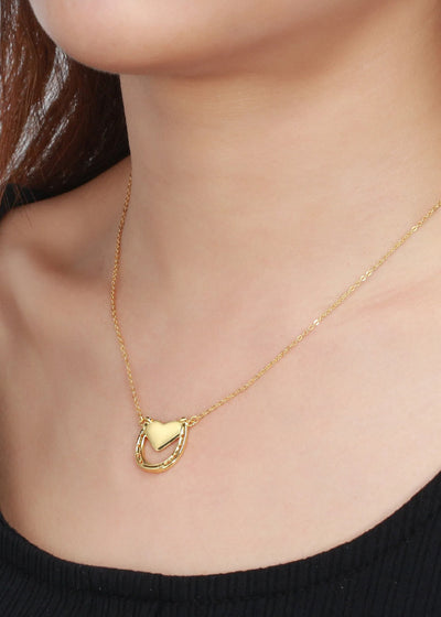 Heart' Horseshoe Heart Necklace- Meaningful Jewelry for Her
