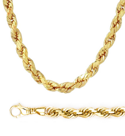 LoveMatch Tennis Heart pendant gold rope chain