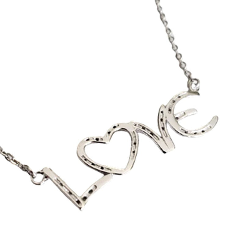 love horseshoes necklace