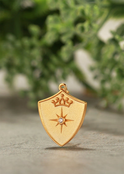 Saints & Saviors Crown Shield Pendant