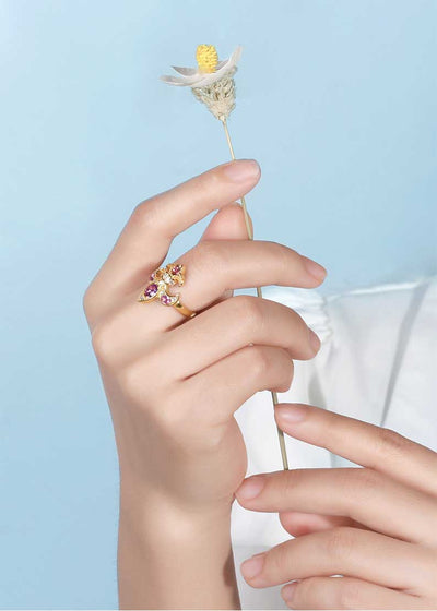 real diamondsthis gorgeous fleur de lis ring