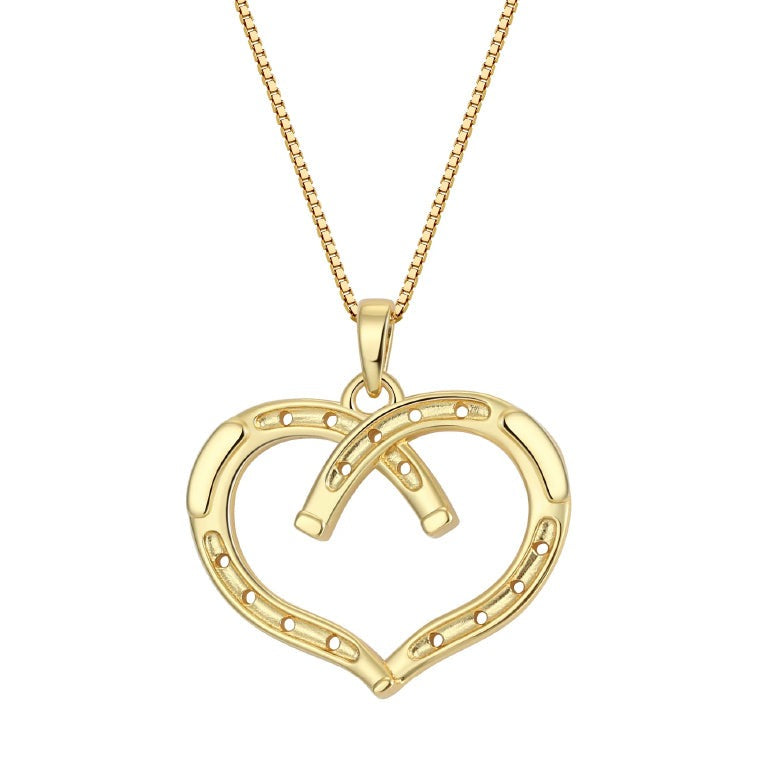 heart horseshoe necklace